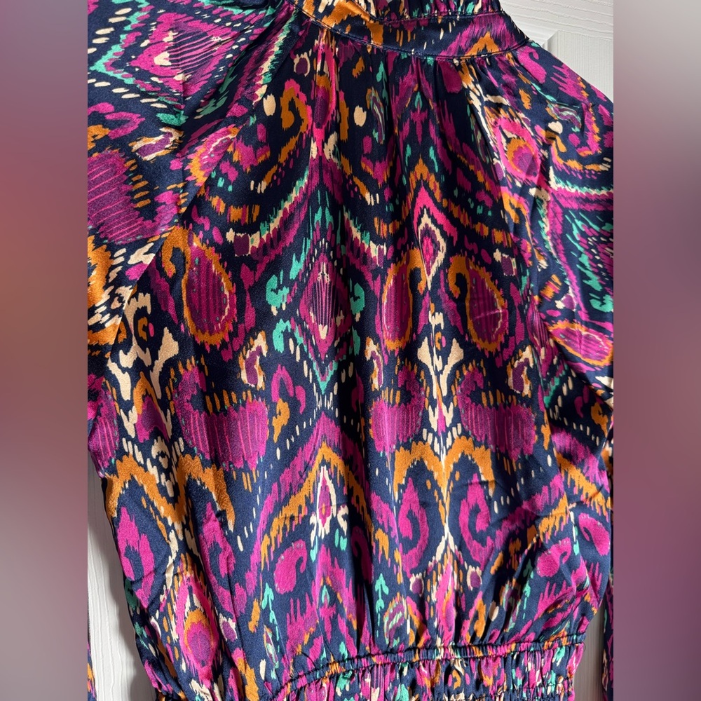 Multicolor Patterned Dress - Picture 10 of 11